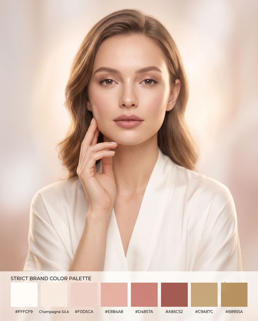 Beauty routine portrait